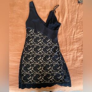 Free people black lace dress